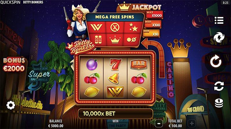Геймплей слота Betty Bonkers