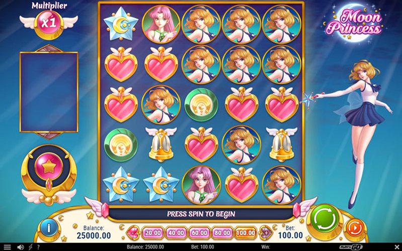 Дизайн слота Moon Princess